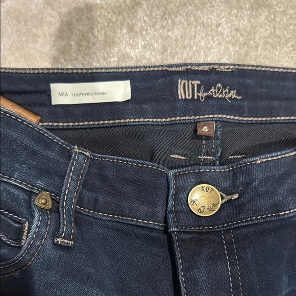 Kut from the Kloth Blue Skinny Jeans Classic Style - Picture 2 of 4